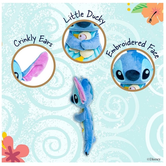 Kids Disney Stitch Snuggle Blanket, Blue - Picture 2 of 3